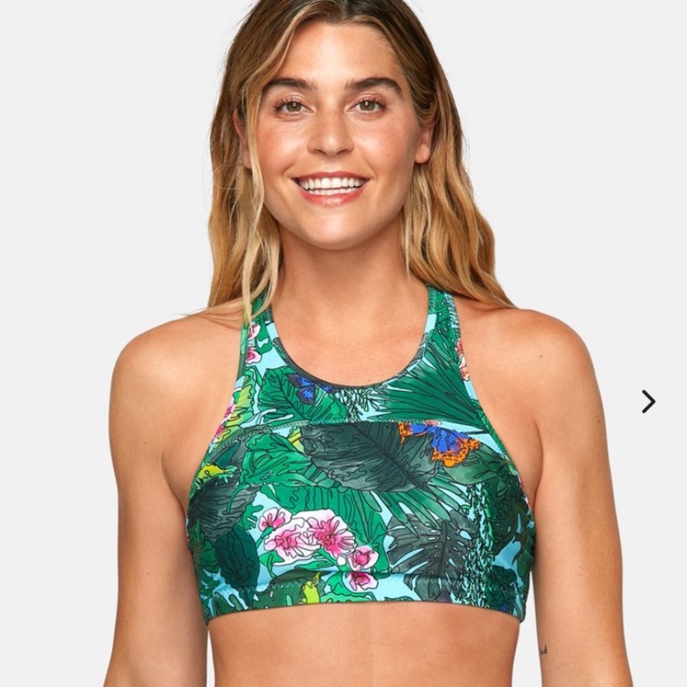 Outdoor Voices Splash High Neck Swim Top